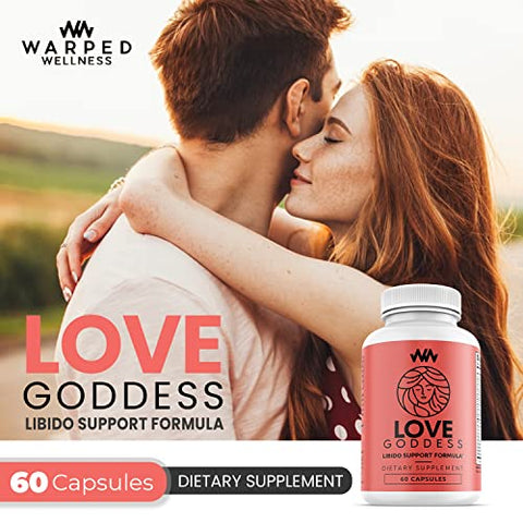 Miura Puama para Aumentar a Libido Feminina | Intensifique a Intimidade, Paixão e Desejo | Love Goddess | Vitamina | Warped Wellness | 100% Natural