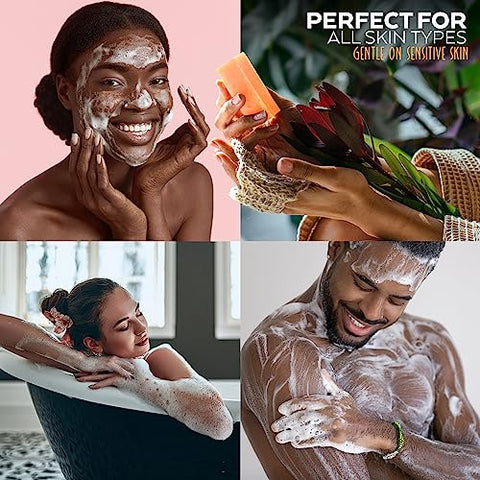 Aspen Kay Naturals - Sabonete de Cúrcuma (3 Unidades) para o Corpo – Barra de Sabonete Natural com Propriedades Benéficas para a Pele