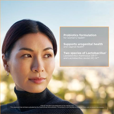 Suplemento de Suporte à Saúde Urogenital e Feminina Pro-Flora Women’s Probiotic da Integrative Therapeutics – Cepas Lactobacillus rhamnosus GR-1 e Lactobacillus reuteri RC-14 – Fórmula otimizada para mulheres*