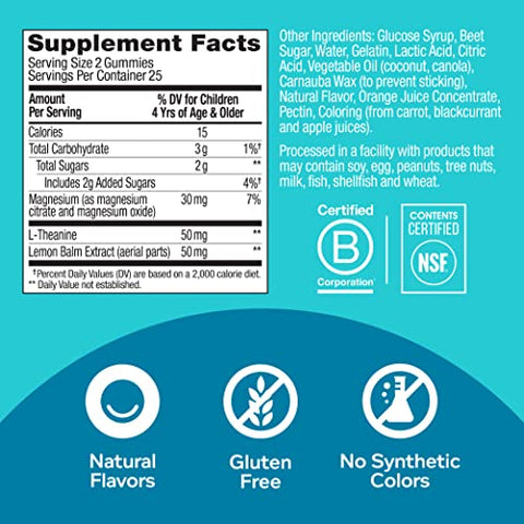 Kids Chillax Gummies – Suplemento de Magnésio, L-Teanina e Melissa, Sabor Sorvete – Marca OLLY - OLLY