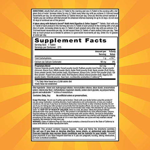 Lumintrail - Nature’s Secret Detoxify Cleanse Multi-Herb – Limpeza do Cólon, Desintoxicação – 60 Cápsulas