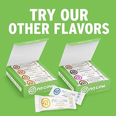 Barras de Alta Proteína, Sabor Bolo de Aniversário, 21g Proteína Vegana à Base de Plantas, Amigável ao Keto, Baixo em Açúcar, Baixo em Carboidratos, Baixa Caloria, Livre de Glúten, Adoçado Naturalmente, Livre de Laticínios, Não-OGM - No Cow