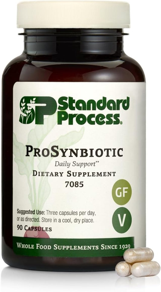 Standard Process Inc. - ProSynbiotic Standard Process – Saúde Digestiva com Bifidobacterium, Raiz de Chicória, Lactobacillus Acidophilus e Inulina – Suporte Imunológico e Intestinal