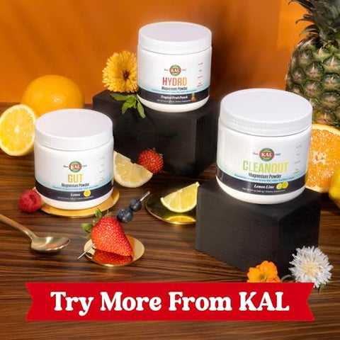 Gut Magnesium Plus Aloe Vera em Pó – Bebida de Limão com Magnésio Citrato e Gel de Aloe Vera para Digestão – 100g - KAL