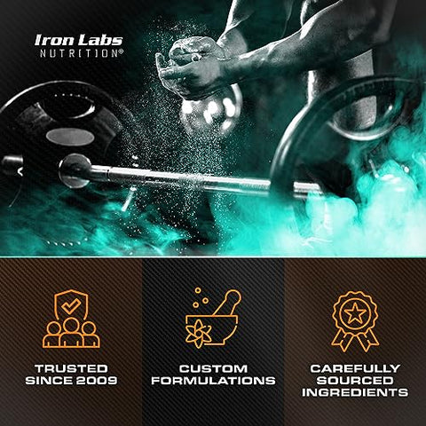 Iron Labs Nutrition - Iron Labs ZM6 – Suplemento de Zinco e Magnésio de Alta Potência – 180 Cápsulas Vegetarianas (Fornecimento de 3 Meses) – Complexo Super Reforçado de Zinco Magnésio Aspartato e B6