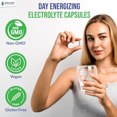 7 Energy Electrolytes: Methyl B12, Methyl Folate, Sal Rosa, Magnésio, Super Complexo B, Chá Verde | 100% Natural e Energizante - Reset