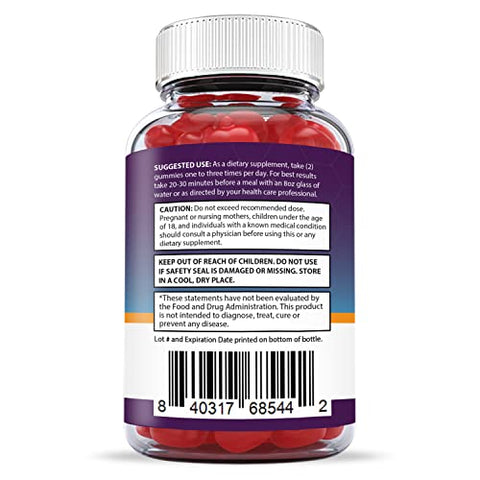 Justified Laboratories - (2 Pacotes) Real Vita Keto ACV Gummies 1000MG com Suco de Romã, Beterraba e Vitamina B12 – 120 Gomas