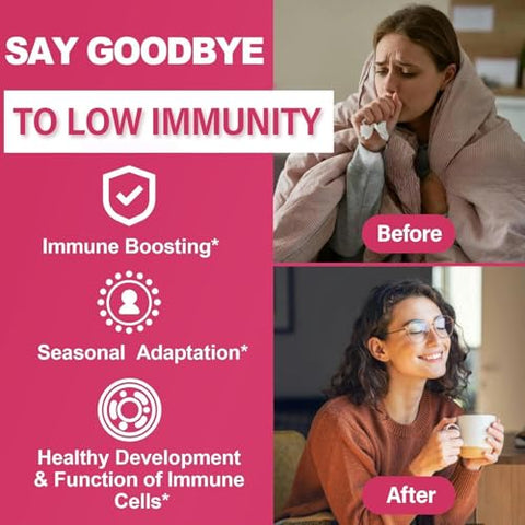 ELLAMENTZ - Suplemento de Suporte Imunológico 10 em 1, c/1200mg Equinácea, Sabugueiro Vitamina C – Marca em Destaque