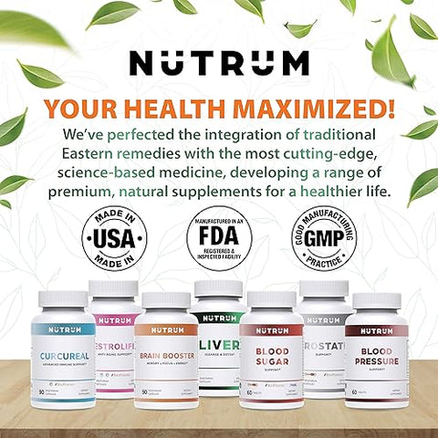 Suplemento Avançado de Suporte Imunológico com Curcumina, Fórmula Vegana para Saúde Celular, Estimula a Regeneração de Células Danificadas com Fucoidan, Impulsiona a Imunidade com Ervas - Nutrum