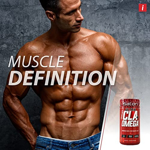 Ultra CLA – Óleo de Cártamo Ômega 3 6 9 Peixe Ácido Linoleico Conjugado – Perda de Peso Natural, Potencializador de Exercícios, Queimador de Gordura, Tonificador Muscular – Livre de Estimulantes – 100% Original - iSatori