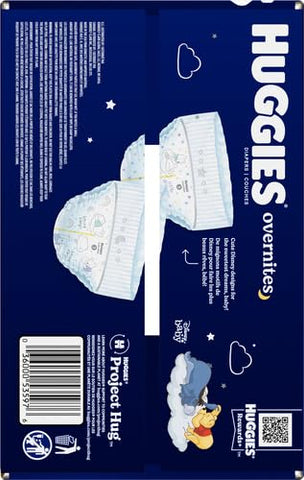 HUGGIES - Fraldas Huggies Overnites, Tamanho 3 – Absorção Noturna | 12-16 kg