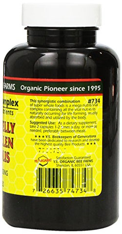 YS Eco Bee Farms - YS Organic Farms: Geléia Real Pólen de Abelha Própolis c/ Ginseng 90 ct