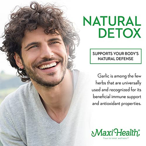Cápsulas de Extrato de Alho Envelhecido Maxi Biotic (180 unidades) | Suplemento de Alho Kyolic com Spirulina, Equinácea, Orégano e Enzymax – Antioxidante Natural – Bem-estar - Maxi Health