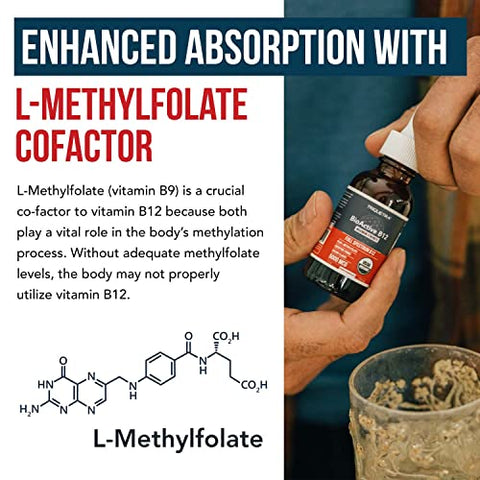 Triquetra Health - BioActive Vitamina B12 5000 mcg | Contém 3 Formas Bioativas de B12 Mais Cofator de Metilfolato – Metil B12, Adenosil B12 | 5000 mcg | 3 Formas Bioativas | Cofator de Metilfolato | Methyl B12, Adenosil B12