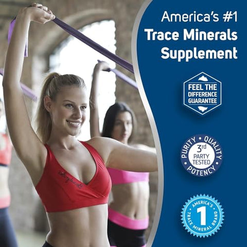 Suplemento Líquido de Ferro Iônico | 22 mg de Ferro Suporta Função Cognitiva, Energia, Sistema Imunológico | 55 ml, 46 Porções | Marca Trace Minerals - Trace Minerals