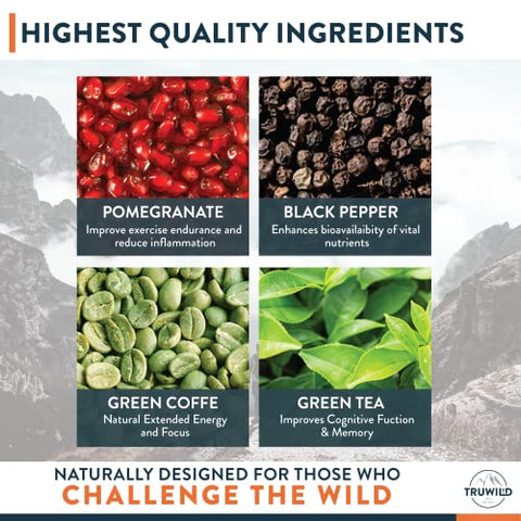 Motion – Pó para Bebida Pré-Treino Natural para Homens – 100g - TruWild