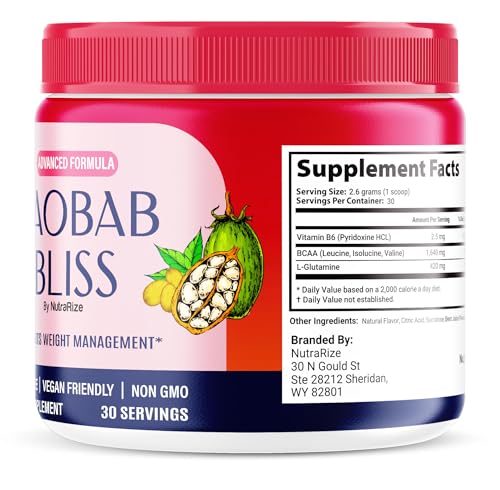NutraRize - (2 Pacotes) Pó Baobab Bliss, o Segredo do Café Nativo Africano, Baobab Bliss Detox para Apoiar a Forma Física
