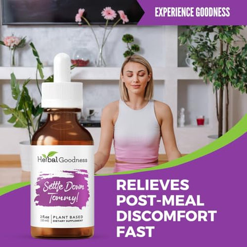 Herbal Goodness - Conjunto Herbal Goodness Settle Down Tommy – Suporte Digestivo Orgânico – Marca