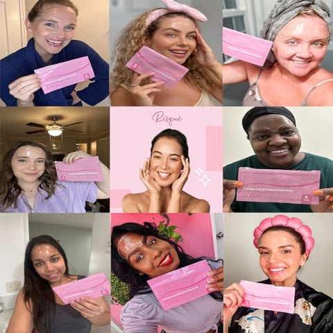 Risqué - Patches Reutilizáveis para Rugas na Testa | Tratamento para Rugas na Testa | Patches para Rugas | Suavizadores de Rugas Reutilizáveis Não Invasivos | Funciona muito bem com um Kit de Patches para Rugas nos Olhos