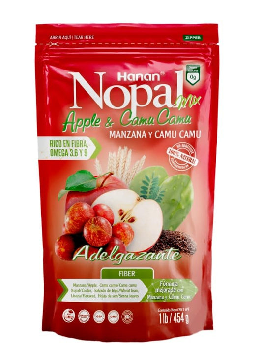NOPAL MIX - Nopal Mix Maçã com Camu Camu | Mistura de Maçã com Camu Camu | Sacola x 454 g