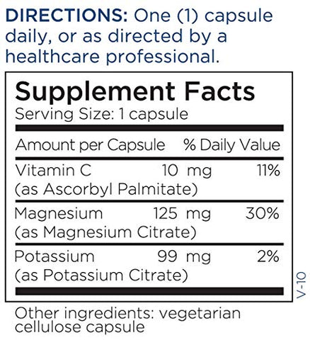 Potássio Magnésio Citrato – Suplementos Minerais Altamente Biodisponíveis – Suporta Saúde Cardiovascular, Nervos e Óssea – Sem Preenchedores (250 Cápsulas) - Metabolic Maintenance