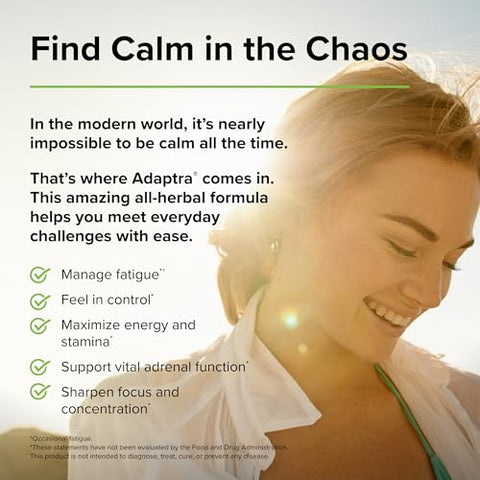 Adaptra – 60 Cápsulas – Ashwagandha: Energia e Equilíbrio Natural - Terry Naturally