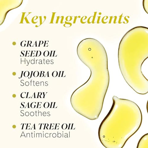 Óleo Fur Tratamento de Pelos Encravados – Óleo de Jojoba e Semente de Uva para Hidratar e Suavizar a Pele Seca, Óleo de Sálvia e Tea Tree para Prevenir e Tratar Efetivamente Pelos Encravados