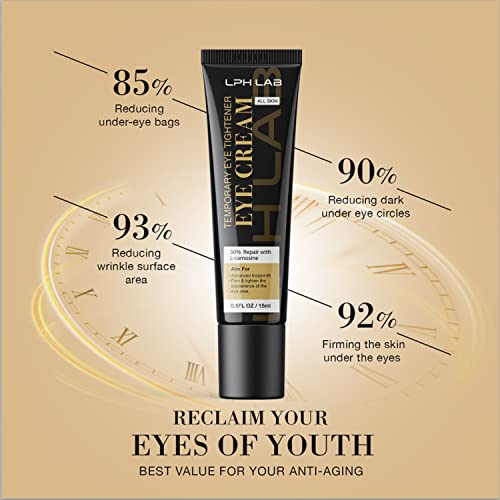LPH LAB - Creme Temporário para Olhos, Redutor Instantâneo de Bolsas e Olheiras : Eye Tightener