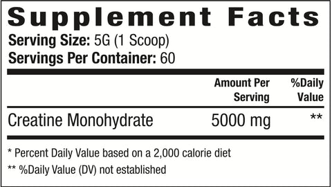 Creatine Monohydrate | Melhor Pó de Creatina Micronizada, Kre-Alkalyn para Potência, Força e Desempenho (Sem Sabor, 60 Porções) - Swolverine