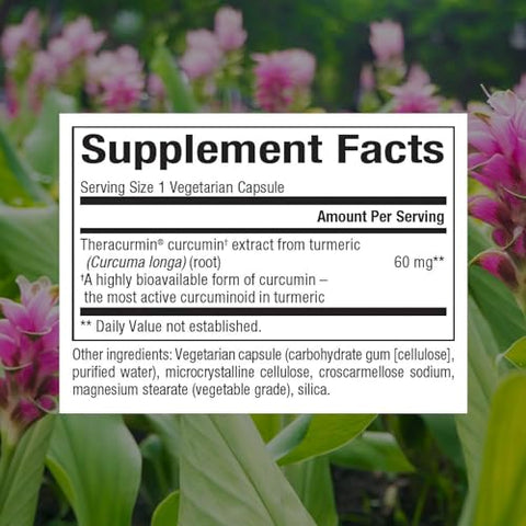 CurcuminRich Double Strength Theracurmin 60mg – 120 Cápsulas Vegetarianas - Natural Factors