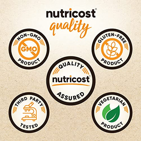 Shake em Pó Substituto de Refeição Vegano Orgânico (Baunilha) – Certificado Orgânico USDA, Vegano e Livre de Glúten - Nutricost