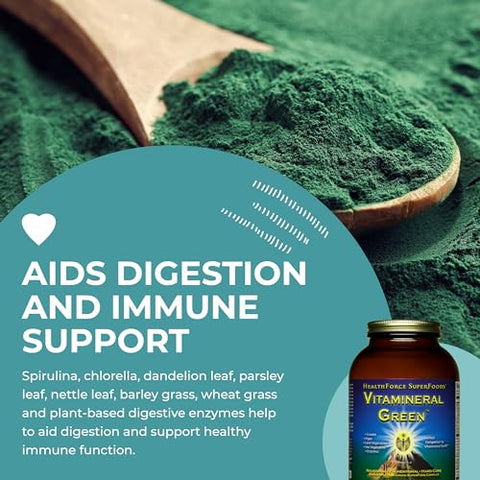 HEALTHFORCE SUPERFOODS - HealthForce SuperFoods Vitamineral Green – Suplemento Mineral para Imunidade | Marca HealthForce SuperFoods