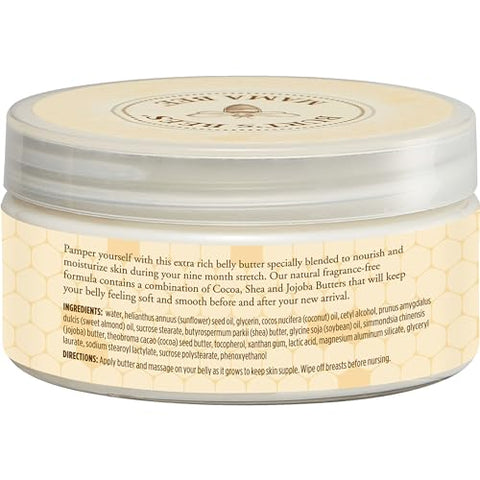 Burt's Bees - Burt’s Bees Mama Bee Belly Butter – Loção sem fragrância, 6,5 onças (184g)