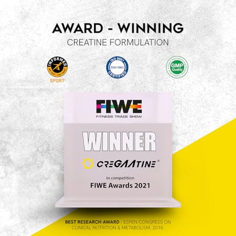 CreGAAtine - Micronized Creatine Monohydrate GAA | Aumenta a Força, Sem Retenção de Água | Potencializa a Memória | 100g