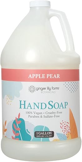 Recarga de Sabonete Líquido para as Mãos Ginger Lily Farms Botanicals, 100% Vegano – 500ml
