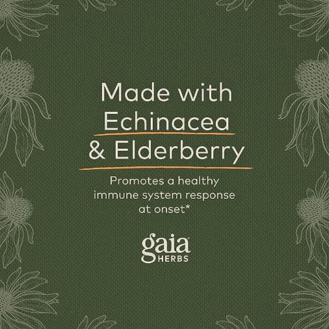 Quick Defense – Suplemento de Suporte Imunológico de Ação Rápida para Uso no Início dos Sintomas – com Equinácea, Sabugueiro Negro, Gengibre – Marca Gaia Herbs - Gaia Herbs