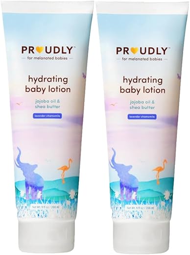 Loção Hidratante para Bebês de Pele Sensível – Loção Corporal para Crianças e Bebês com Pele Seca – Creme Hidratante para Eczema com Óleo de Jojoba (300ml) - PROUDLY