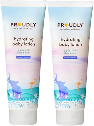Loção Hidratante para Bebês de Pele Sensível – Loção Corporal para Crianças e Bebês com Pele Seca – Creme Hidratante para Eczema com Óleo de Jojoba (300ml) - PROUDLY