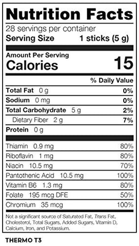 Fuxion Thermo T3 – Produtos de Saúde (28 Sticks, Thermo T3), 454g (Embalagem de 1) - Usoway