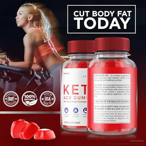 NutraRize - Leap Keto ACV Gummies – Gomas de Leap Keto ACV para Perda de Peso Avançada, Leap Keto ACV, Gomas de Leap Keto, Leap Keto Plus ACV Gummies, Avaliações de LeapKeto ACV Gomitas (60 Gomas)