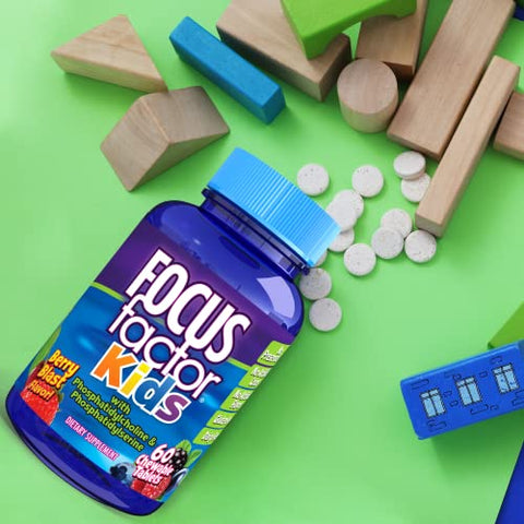 Kids – Vitaminas Mastigáveis Diárias Completas: Multivitamínico para Crianças - Focus Factor