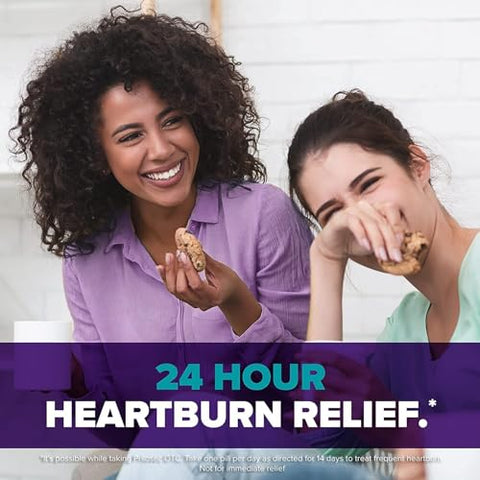 OTC 20mg Libera Alívio de Azia por 24 Horas, Sabor Wildberry, 42 Comprimidos - Prilosec