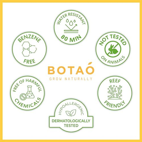 BOTAO - Protetor Solar Mineral para Bebês em Bastão 100% Óxido de Zinco FPS 50 Resistente à Água Proteção UVA/UVB Fácil de Aplicar Sem Fragrância