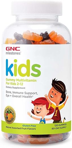milestones Kids Multi Gummy – 120 Gummies (60 Porções) | Vitaminas Infantis | 120 Gomas de Frutas - GNC