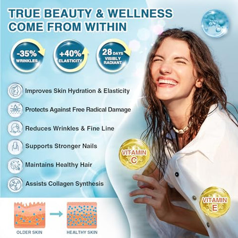 NATURE TARGET - Pó de Peptídeos de Colágeno Marinho – Tipo I | 100% Natural | 200g