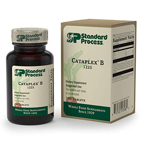 Standard Process Inc. - Cataplex B da Standard Process – Fórmula de Alimentos Integrais com Niacina, Vitamina B6, Tiamina e Inositol para Saúde Cardíaca, Metabolismo e Manutenção do Colesterol – 180 Comprimidos