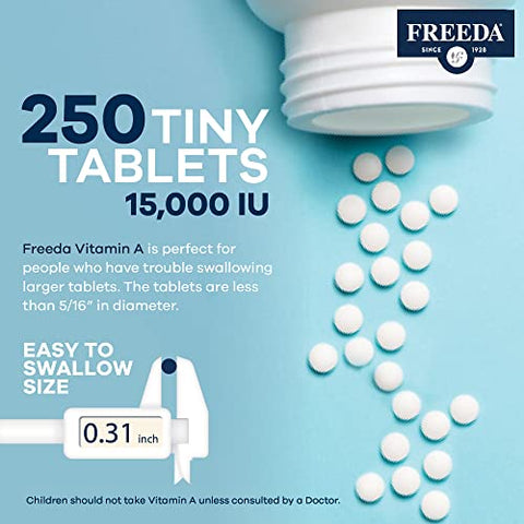 FREEDA - Freeda – Vitamina A Palmitato Kosher – Retinil Palmitato Pura Vitamina A 15.000 UI – Suporte para Olhos e Visão – 15g