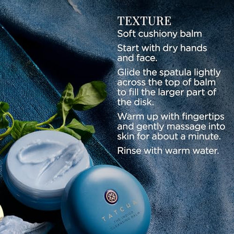 TATCHA Indigo Bálsamo de Limpeza | Suave Hidratante Facial, Sem Fragrância, Bálsamo Macio que se Funde para Limpeza Delicada
