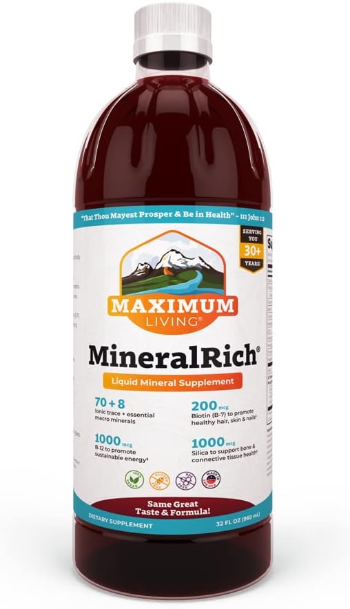 Maximum Living - Suplemento MineralRich – 946 ml (Embalagem de 1 unidade, MineralRich)